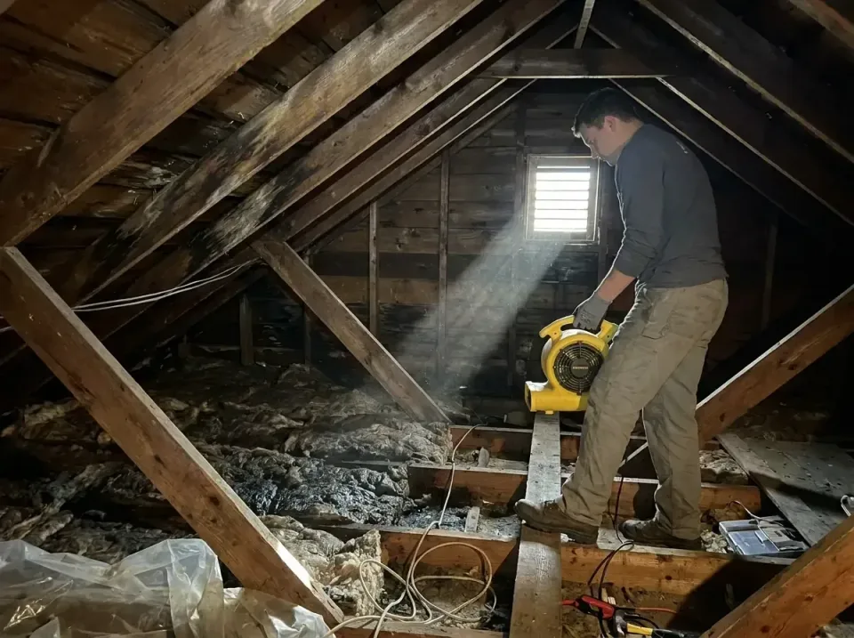 attic-water-damage-drying-proc-007 — frequently asked questions, Emergency Water Extraction & 24/7 Flood Response in Solomon…